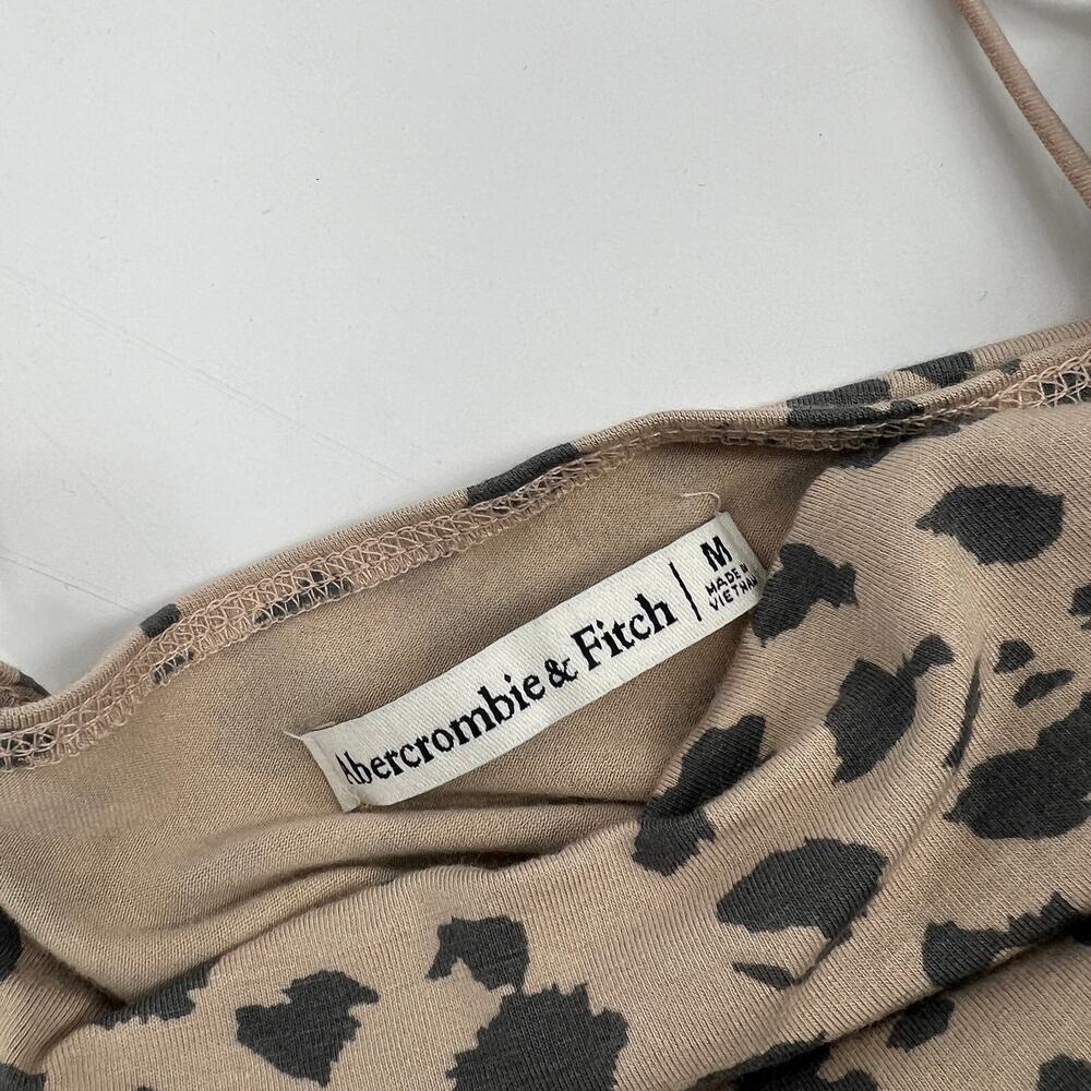 Abercrombie & Fitch Animal Print Cowl Neck Bodysuit Size Medium - Picture 6 of 8